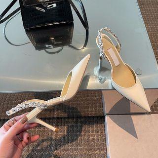 Pointy-toe Stiletto-heel Sandals