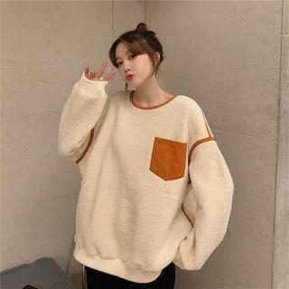 Mock Cargo Panel Sweatshirt Jacket