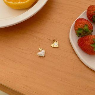 Heart Shell Dangle Earring
