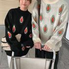 Couple Matching Mock-turtleneck Avocado Sweater