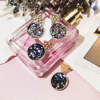 Sequined Disc Earring