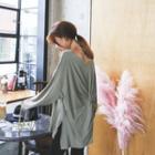 Drape-back Loose-fit Top