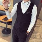V-neck Button-up Vest