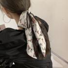 Flower Print Hair Tie White - One Size