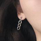 Alloy Chain Dangle Earring 1 Pair - 0642a - Silver - One Size