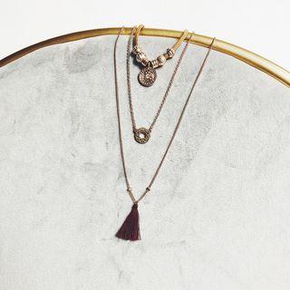 Tassel Necklace Set