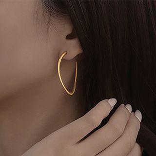 Asymmetrical Circle Earring Gold - One Size