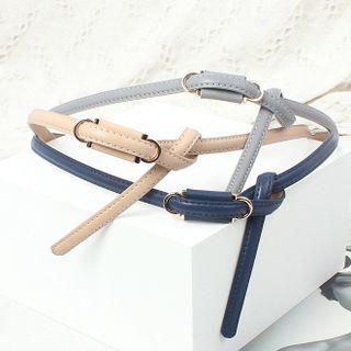 Faux Leather Loop Belt