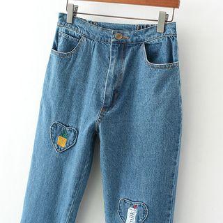 Heart Applique Jeans