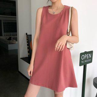 Round-neck Sleeveless Dress As Shown In Figure - One Size