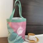 Color Block Print Bucket Lunch Bag