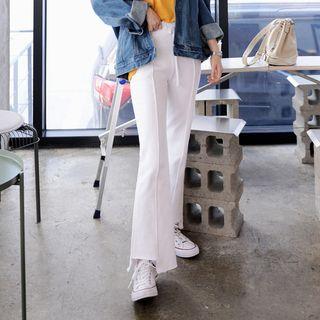 Drawstring-waist Cutout-hem Sweatpants