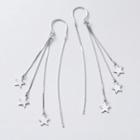 925 Sterling Silver Star Threader Earrings Silver - One Size
