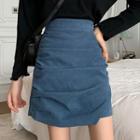 Mini Pencil Skirt / Asymmetrical Midi A-line Skirt