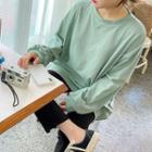 Pastel Slit-side Long T-shirt