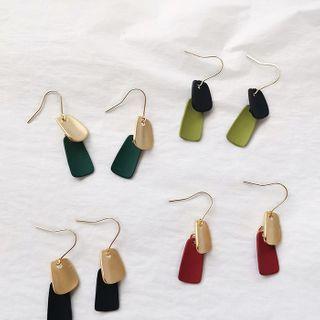 Matte Alloy Dangle Earring