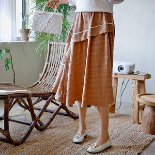 Frilled Asymmetric Full Skirt
