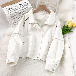 Cropped Cargo Zipped Jacket