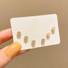 3 Pair Set: Alloy Earring E4869 - 3 Pairs - Gold - One Size