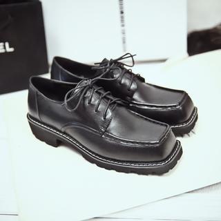 Lace-up Genuine Leather Shoes