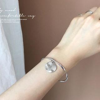 Disc-charm Slim Open Bangle