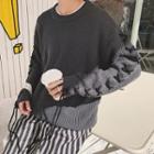 Loose-fit Lace-up Sweater