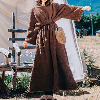 Fleece Maxi Pullover Dress