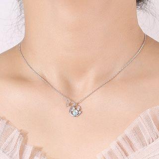 Moonstone Pendant Sterling Silver Necklace Silver - One Size