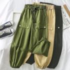 High-waist Harem Pants With Belt