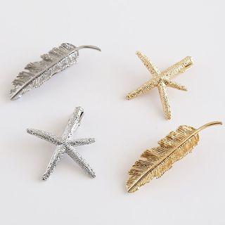 Alloy Leaf / Starfish Hair Clip