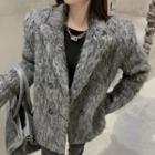 Furry Blazer Gray - One Size