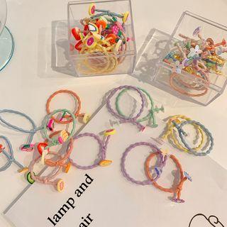 Set : Fruit / Flower Hair Tie (assorted Designs)
