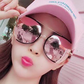 Retro Double-bridge Oversized Sunglasses