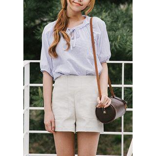 Dual-pocket Zip-side Shorts