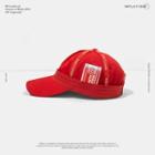 Embroidered Baseball Cap Red - One Size