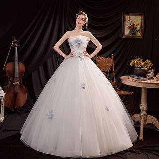 Rhinestone Panel Wedding Ball Gown