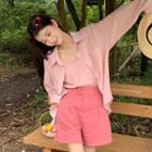 Plain Camisole Top / Shirt / Wide Leg Shorts