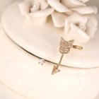 Non-matching Rhinestone Arrow Earring