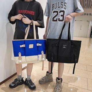 Nylon Panel Tote Bag