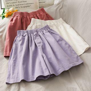 Elastic-waist Wide Shorts In 7 Colors