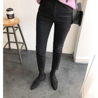 Pointy-toe Faux-suede Loafers