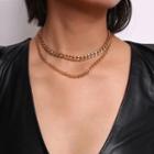 Layered Necklace 2694 - Gold - One Size
