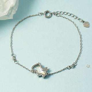 Unicorn Pendant Alloy Bracelet Silver - One Size