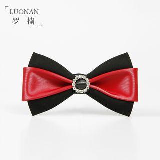 Faux Leather Bow Tie
