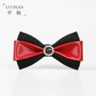 Faux Leather Bow Tie