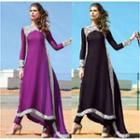 Long-sleeve Color Block Maxi Dress
