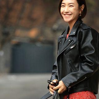 Belted Rider Jacket Black - One Size