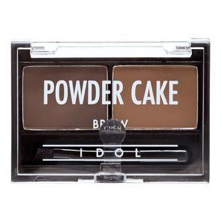 Aritaum - Idol Brow Powder Cake (2 Colors) #01 Natual Brown Duo