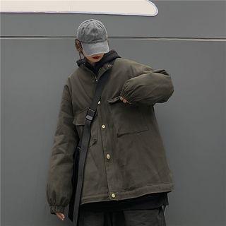 Couple Matching Pocket Detail Padded Jacket