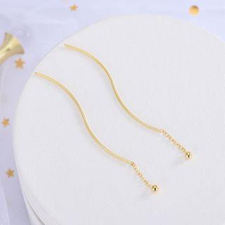 Swirl Drop 925 Sterling Silver Earring